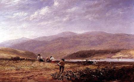 Haymakers in a Welsh Landscape from David Cox