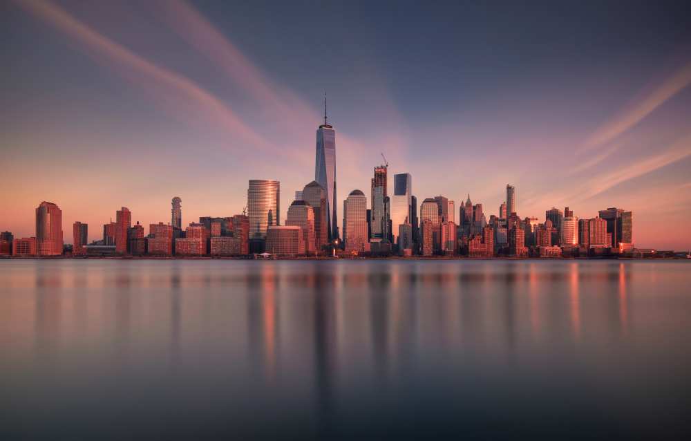 Lower Manhattan at dusk from David Dai