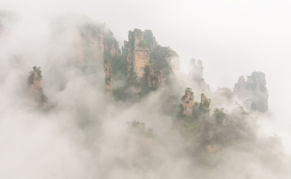 The Foggy Peaks from David Hua