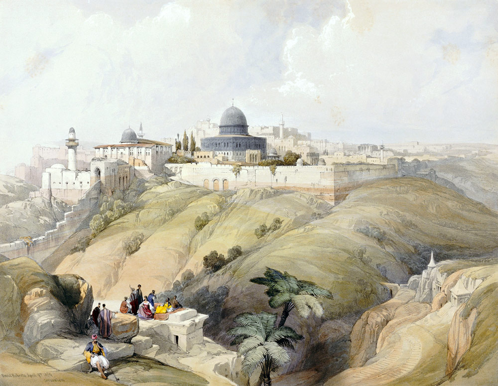 Blick auf Jerusalem. Frühes 19. Jahrhundert from David Roberts