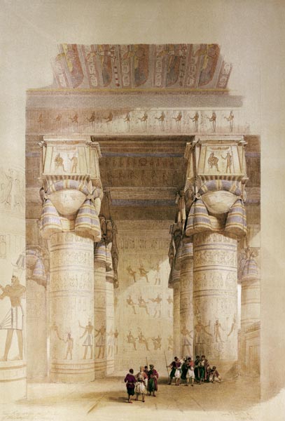 Dendera , Hathor Temple from David Roberts