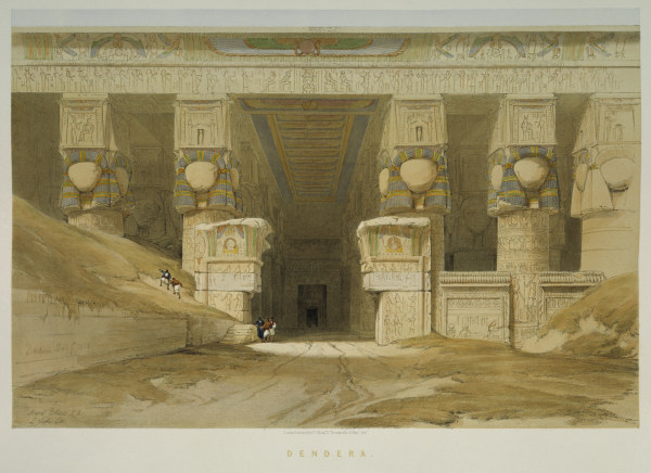 Dendera , Hathor Temple from David Roberts