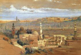 Cairo from the Gate of Citizenib, looking towards the Desert of Suez  on