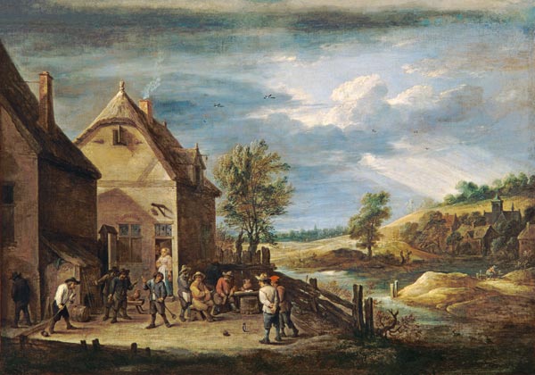 Peasants Playing Boules from David Teniers