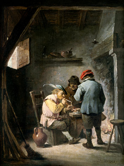 Peasants by an Inn Fire from David Teniers