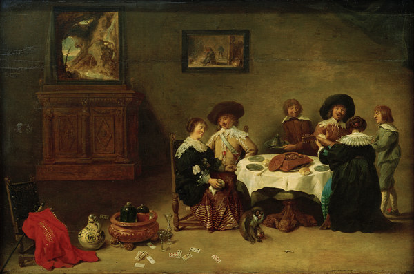 D.Teniers d.J., Gesellschaft beim Mahl from David Teniers