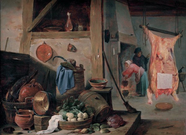 D.Teniers d.J., Küche mit Stilleben from David Teniers