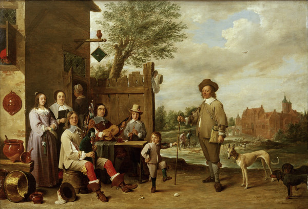 D.Teniers, Lanschaft mit Familie from David Teniers