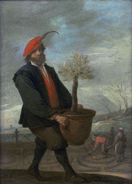 D.Teniers,Ein Orangengärtner (Frühling) from David Teniers