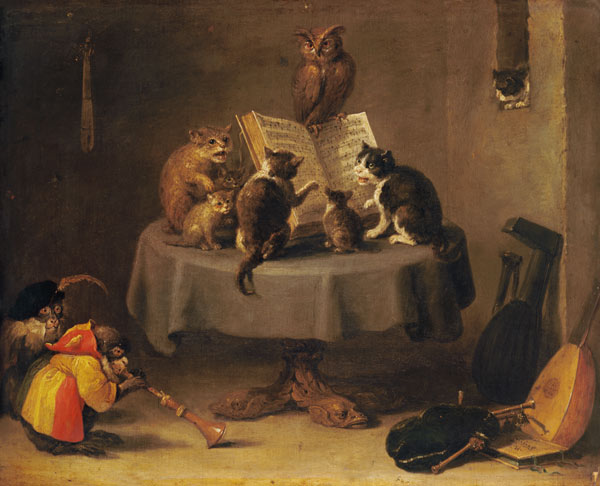 Cat and Monkey concert from David Teniers