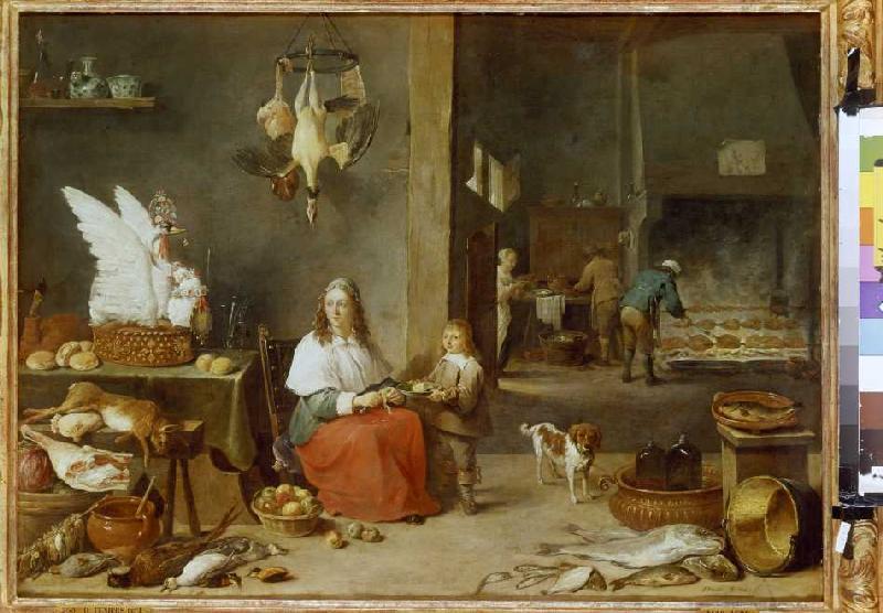 Kitchens inside. from David Teniers