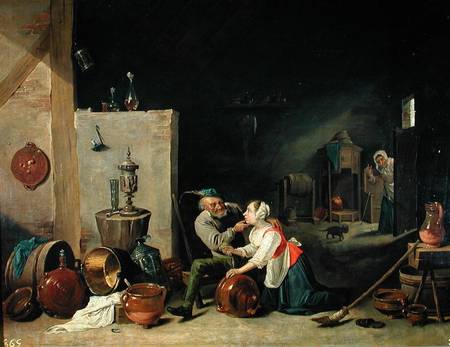 The Old Man and the Servant from David Teniers
