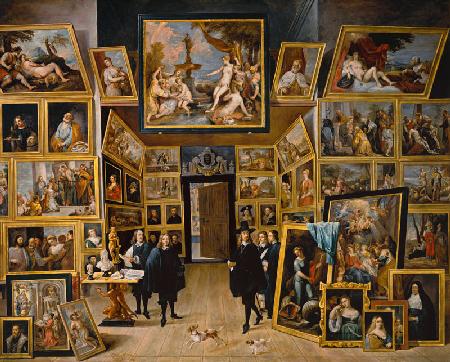 The archduke Leopold Wilhelm in his picture gallery to Brussels