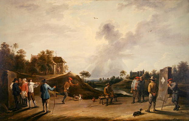 The Archery Contest (oil on canvas) from David the Younger Teniers