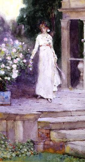 Lady on the Rose Terrace