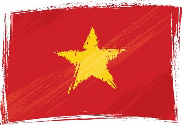 Grunge Vietnam flag from Dawid Krupa