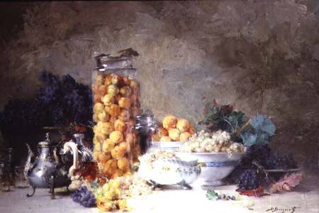 Still life of apricots and other fruit from Denis Pierre Bergeret