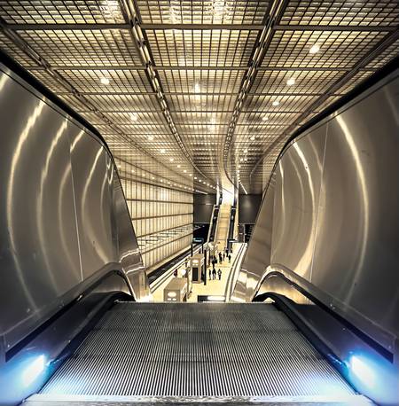 Rolltreppe im City-Tunnel-Leipzig