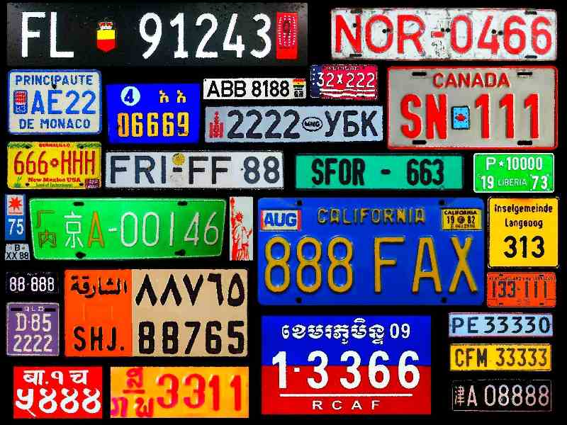 Autokennzeichen aus aller Welt - Christophe Didillon