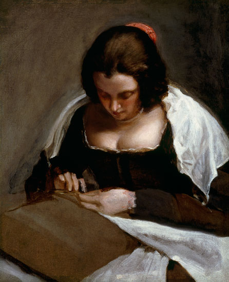 The seamstress from Diego Rodriguez de Silva y Velázquez
