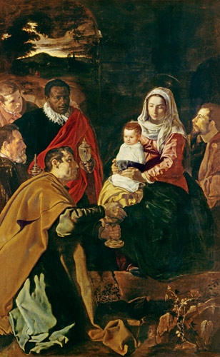 Adoration of the kings from Diego Rodriguez de Silva y Velázquez