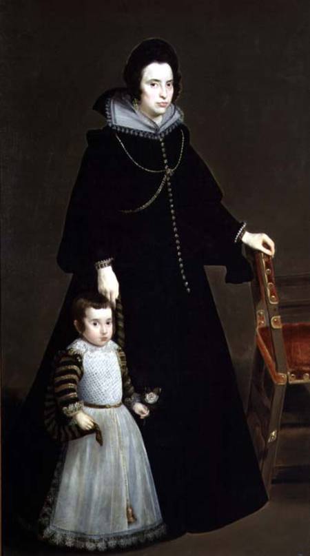 Dona Antonia de Ipenarrieta y Galdos (1599-1635) and her Son from Diego Rodriguez de Silva y Velázquez