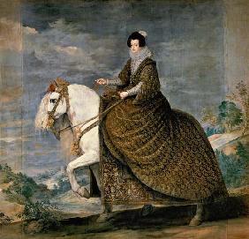 Isabella of Bourbon (wife Philipps IV) . to horse