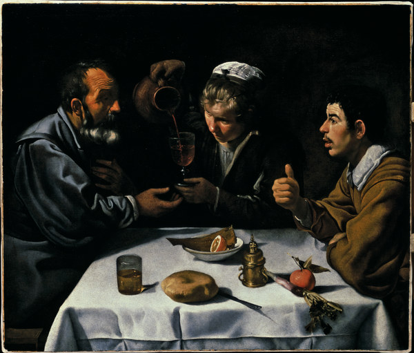 Velázquez / El Almuerzo / c.1618/19 from Diego Rodriguez de Silva y Velázquez