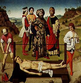 The martyrdom of the St. Erasmus from Dieric Bouts the Elder