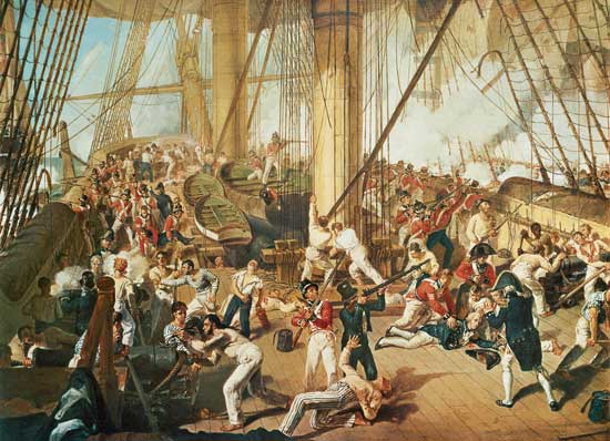 The Battle of Trafalgar 21 October 1805 from Denis Dighton