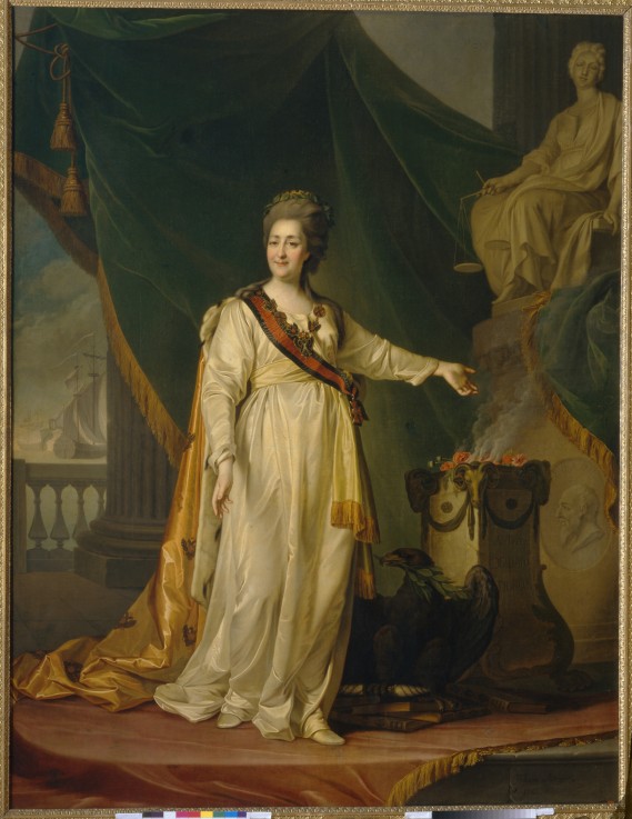 Catherine II as Legislator in the Temple of the Goddess of Justice from Dimitrij Grigorjewitsch Lewizkij