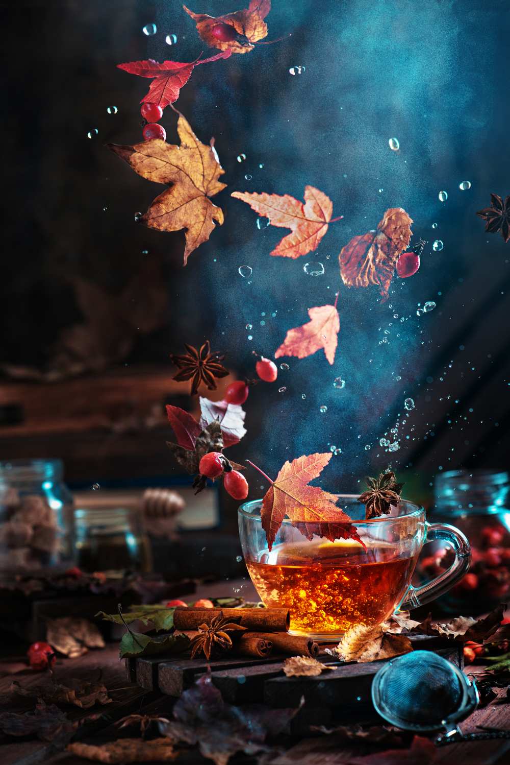 Briar tea with autumn swirl from Dina Belenko