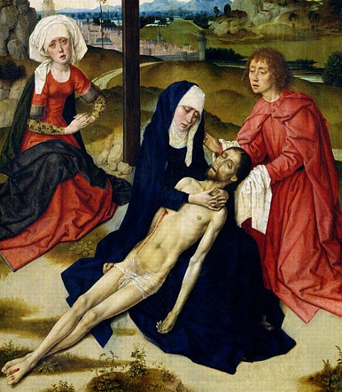 The Lamentation (detail of 93895) from Dirck Bouts