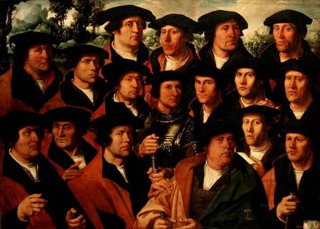 Group Portrait of the Shooting Company of Amsterdam from Dirck Jakobsz
