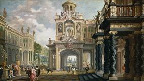 Great Gardenpalace (figures possibly by Anthonie Palamedes)