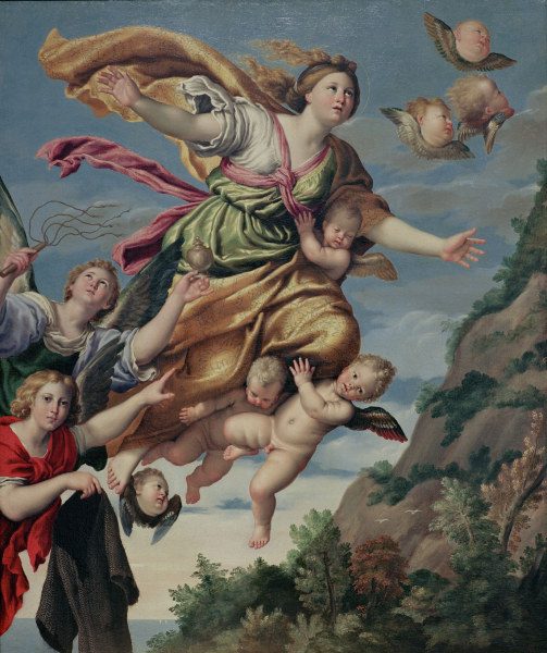 Ascension of Mary Magdalene/Domenichino from Domenichino (eigentl. Domenico Zampieri)