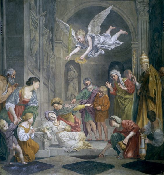 Domenichino / Death of St. Cecilia from Domenichino (eigentl. Domenico Zampieri)