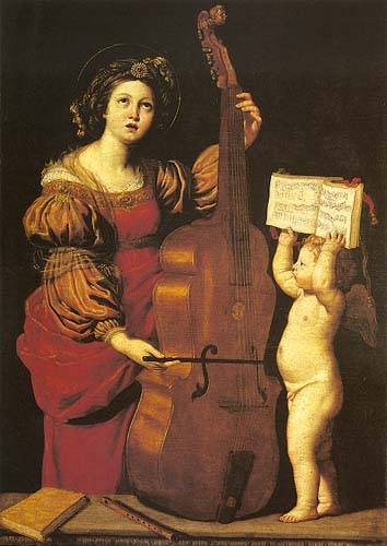 St. Cecilia from Domenichino (eigentl. Domenico Zampieri)