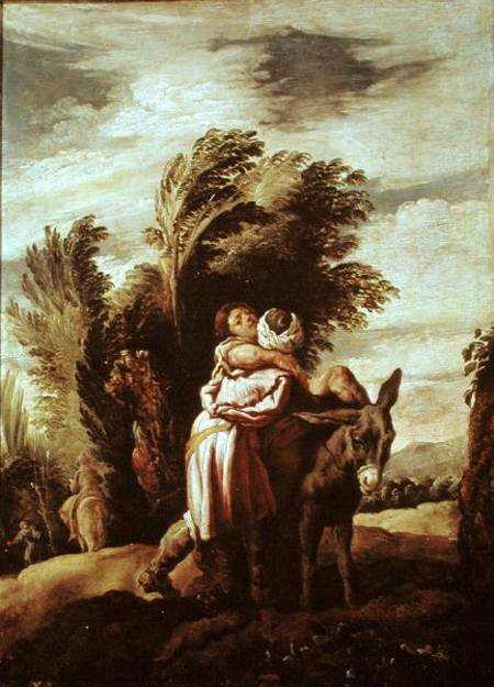The Parable of the Good Samaritan from Domenico Fetti