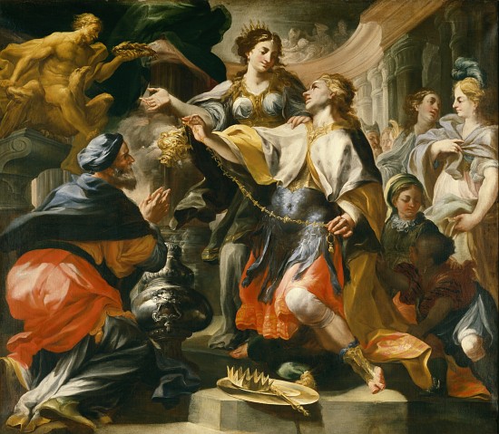 Solomon Worshiping the Pagan Gods from Domenico Antonio Vaccaro