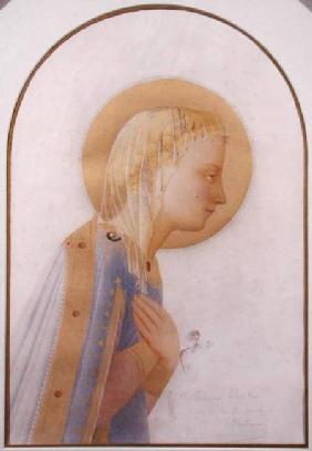 Portrait of the Madonna, after Fra Angelico (c.1387-1455)