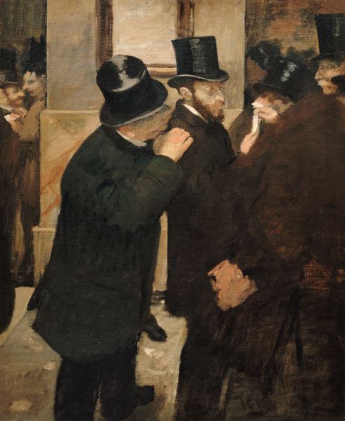 At the Stock Exchange from Edgar Degas