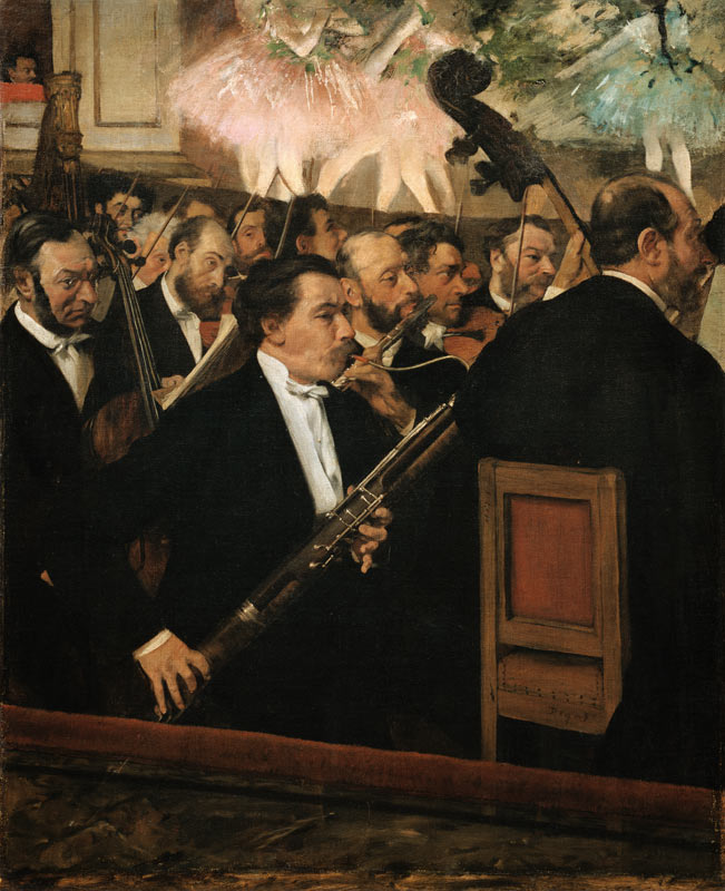 The orchestra of the opera from Edgar Degas