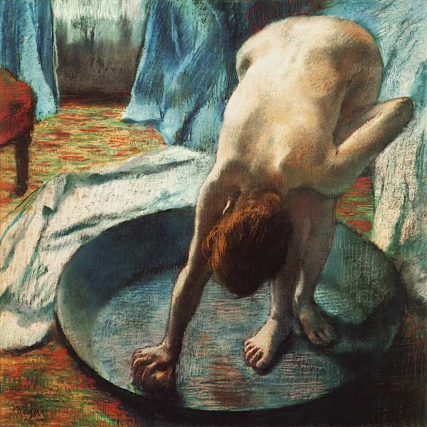 Woman in the bathtub from Edgar Degas