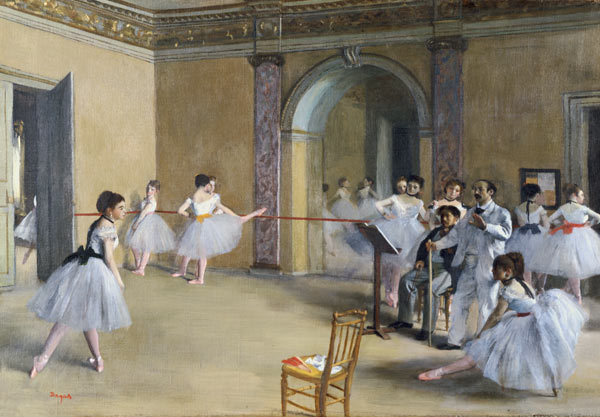 Ballet hall of the Opera, rue Peletier from Edgar Degas