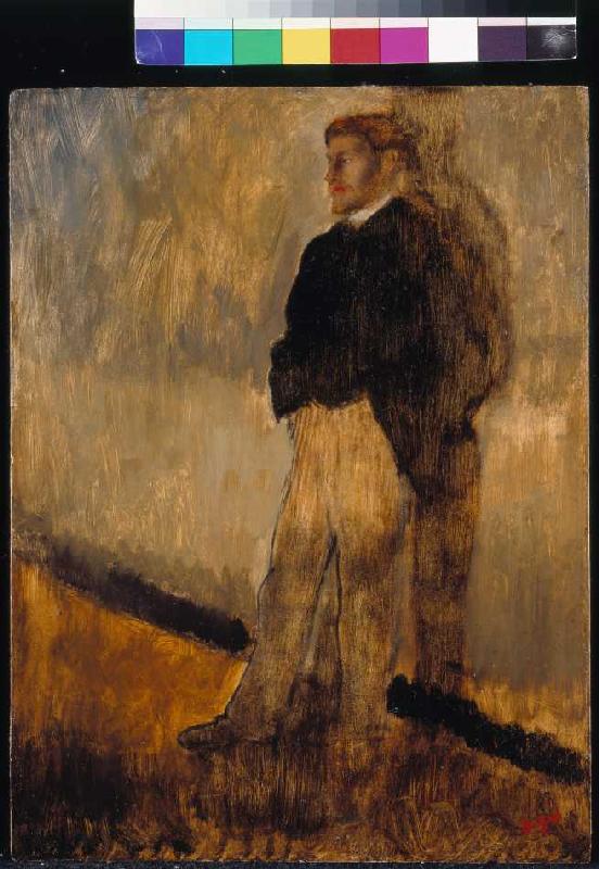 Bildnis eines stehenden Mannes mit den Händen in den Hosentaschen from Edgar Degas
