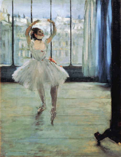 Dancer in Front of a Window  from Edgar Degas