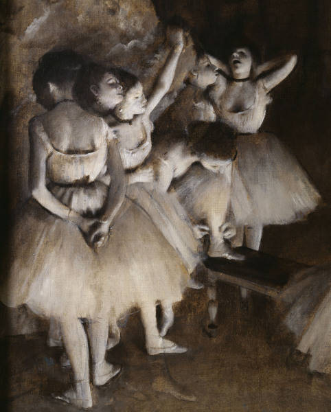 E.Degas / Ballet rehearsal on stage from Edgar Degas