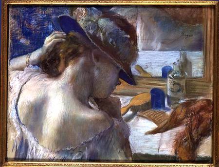 In Front of the Mirror from Edgar Degas