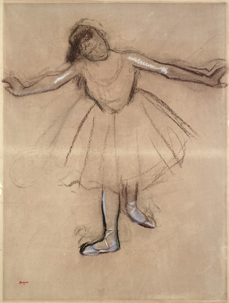 Front-view of Dancer from Edgar Degas